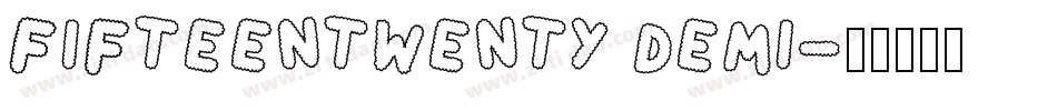 FifteenTwenty Demi字体转换